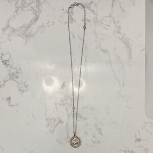 Swarovski Silver and Gold Pendant Necklace